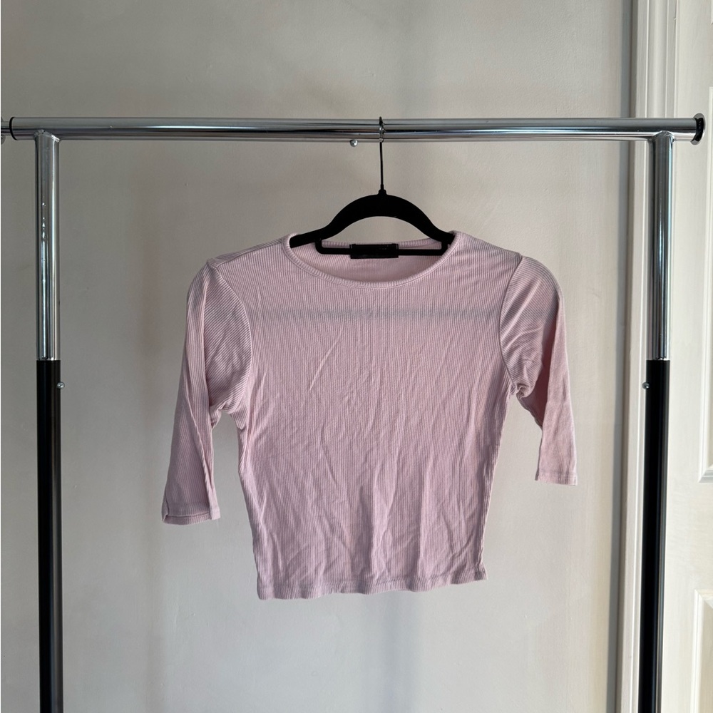 Missguided+ Light Pink Long Sleeve Top
